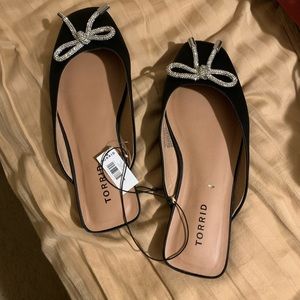 Torrid size 9 square toed mules NWT